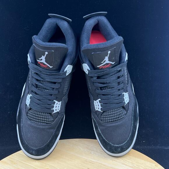 Jordan 4 Retro SE Mid Black Canvas DH7138-006 Size 12 - Picture 8 of 10